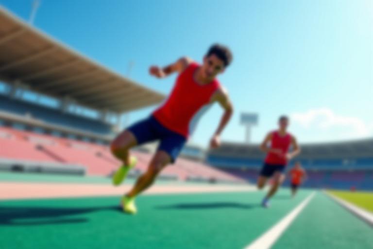 Action shot of athletes competing during SEA Games